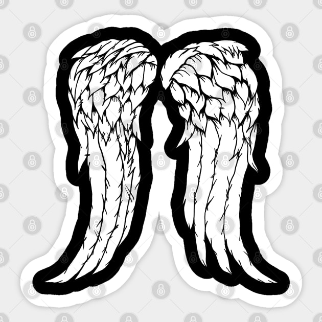 Daryls Wings Sil Sticker by Ratherkool